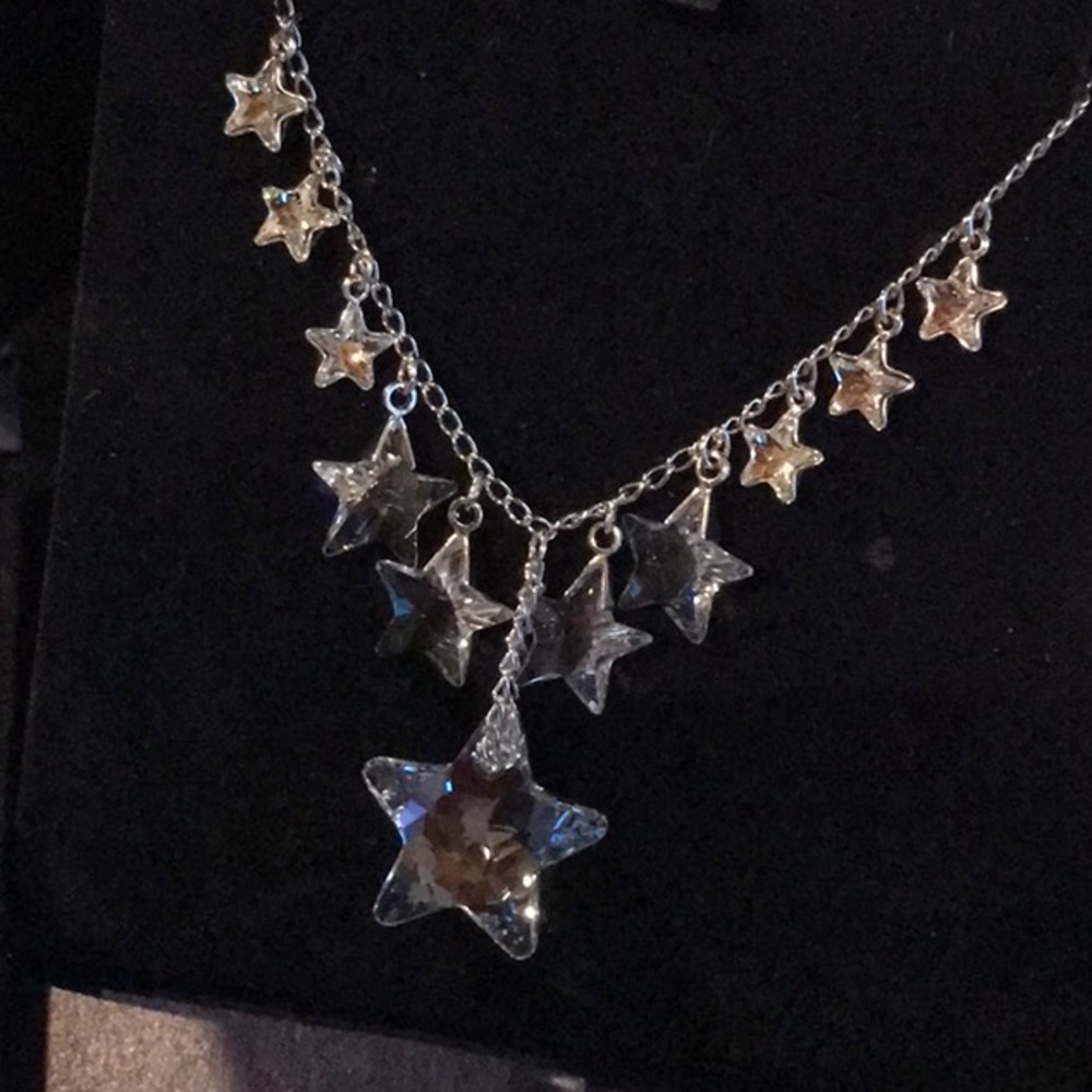 Swarovski crystal stars necklace